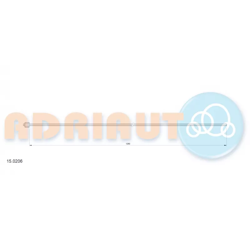 Tirette à câble, frein de stationnement ADRIAUTO 15.0206