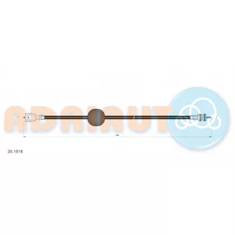 Câble flexible de commande de compteur ADRIAUTO 35.1518