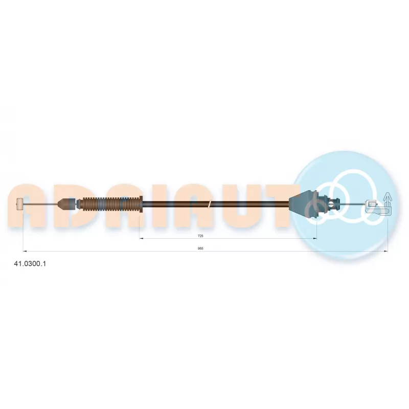 Câble d'accélération ADRIAUTO 41.0300.1