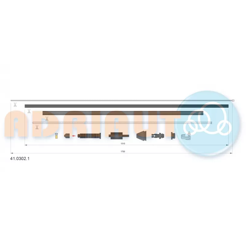 Câble d'accélération ADRIAUTO 41.0302.1