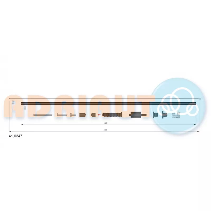 Câble d'accélération ADRIAUTO 41.0347