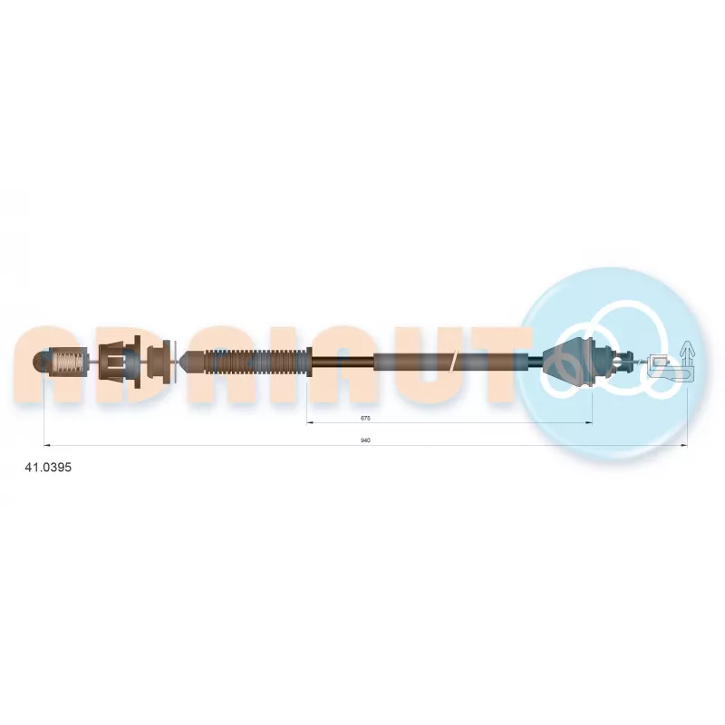 Câble d'accélération ADRIAUTO 41.0395