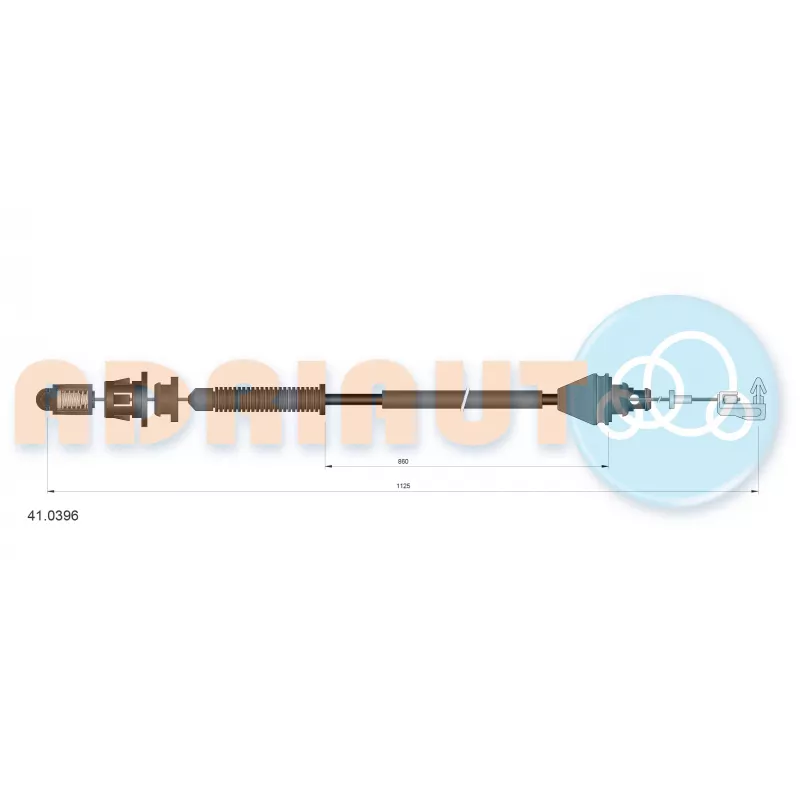 Câble d'accélération ADRIAUTO 41.0396