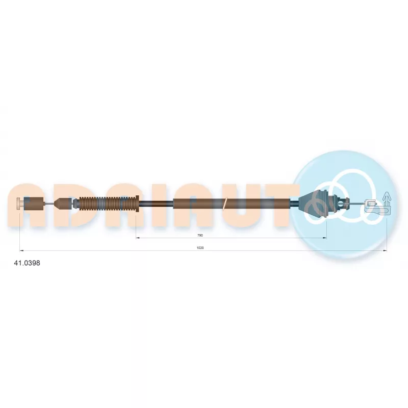 Câble d'accélération ADRIAUTO 41.0398