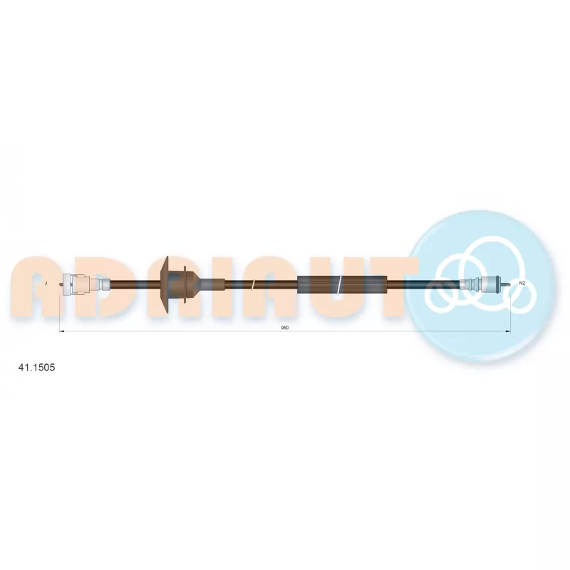 Câble flexible de commande de compteur ADRIAUTO 41.1505