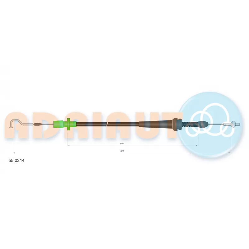 Câble d'accélération ADRIAUTO 55.0314