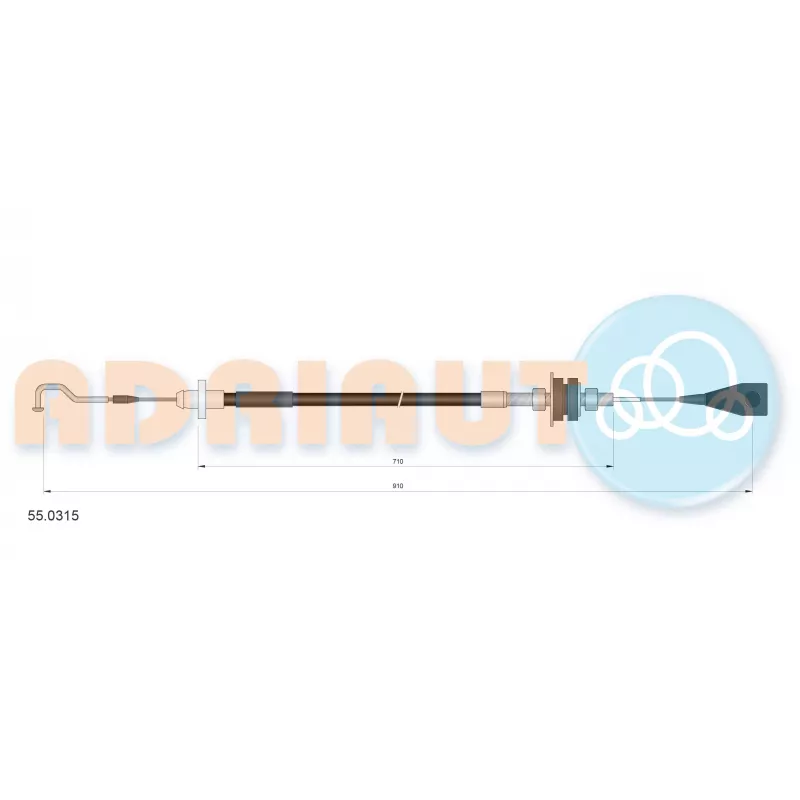 Câble d'accélération ADRIAUTO 55.0315