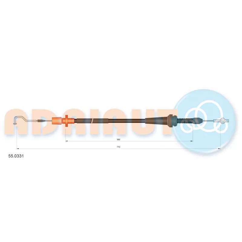 Câble d'accélération ADRIAUTO 55.0331