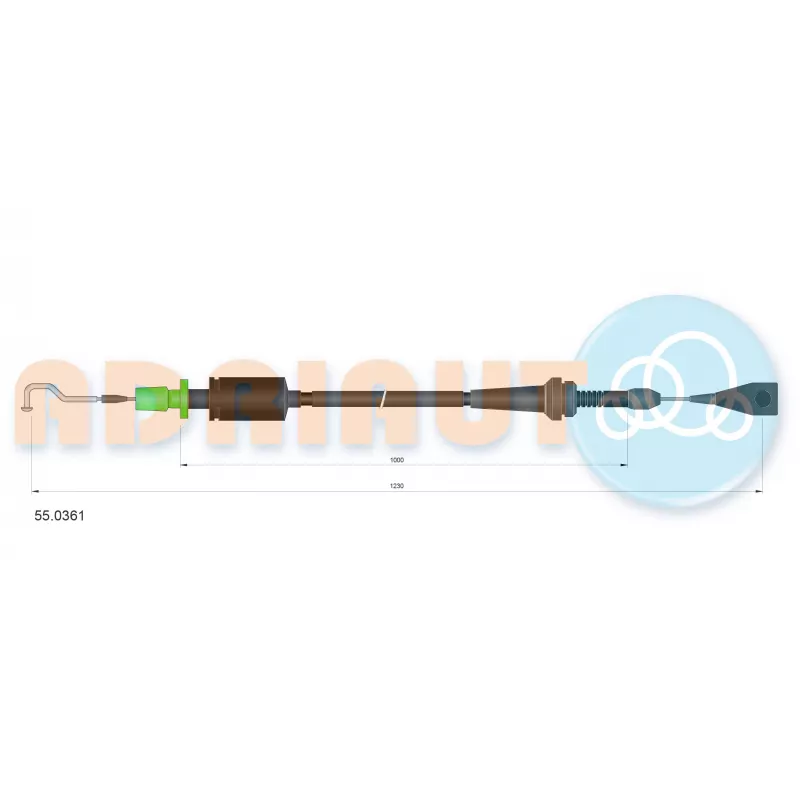 Câble d'accélération ADRIAUTO 55.0361