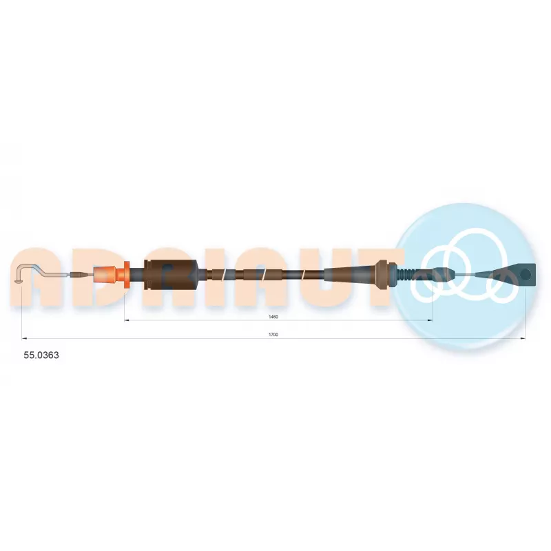 Câble d'accélération ADRIAUTO 55.0363