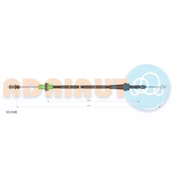Câble d'accélération ADRIAUTO