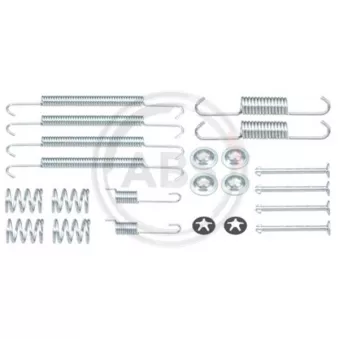 Kit d'accessoires, mâchoire de frein A.B.S. 0037Q