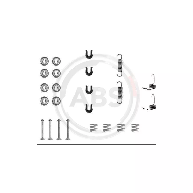Kit d'accessoires, mâchoire de frein A.B.S. 0655Q