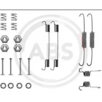 Kit d'accessoires, mâchoire de frein A.B.S. 0674Q