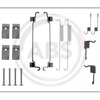 Kit d'accessoires, mâchoire de frein A.B.S. 0676Q