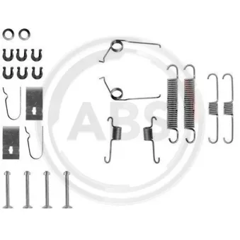Kit d'accessoires, mâchoire de frein A.B.S. 0693Q