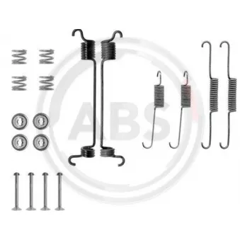 Kit d'accessoires, mâchoire de frein A.B.S. 0741Q