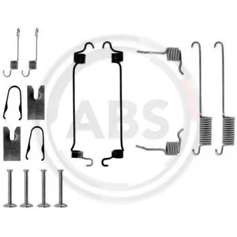Kit d'accessoires, mâchoire de frein A.B.S. 0751Q