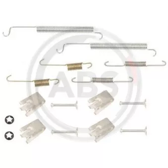 Kit d'accessoires, mâchoire de frein A.B.S. 0807Q