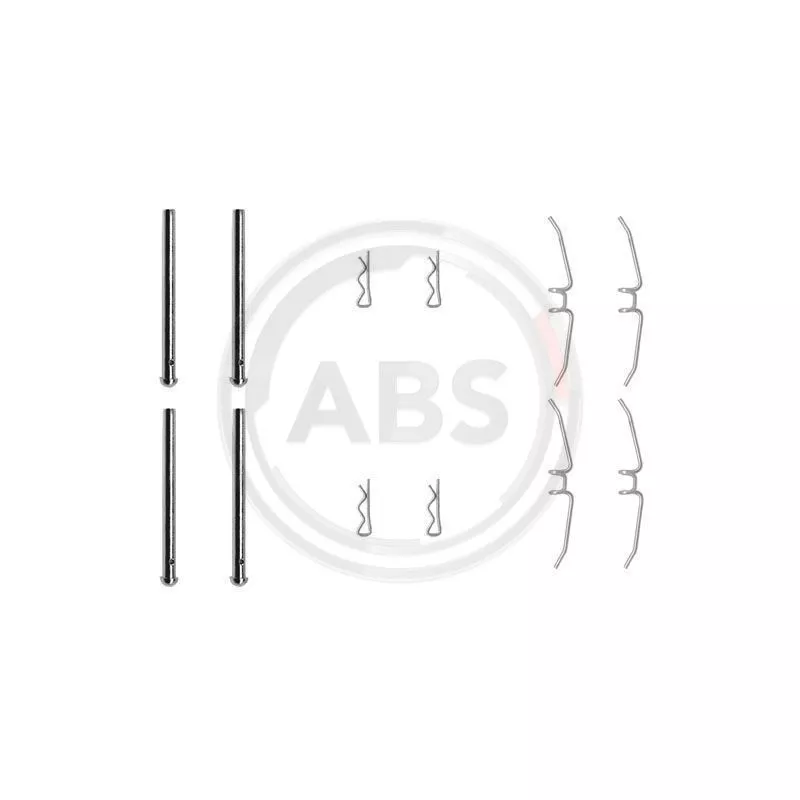 Kit d'accessoires, plaquette de frein à disque A.B.S. 0901Q