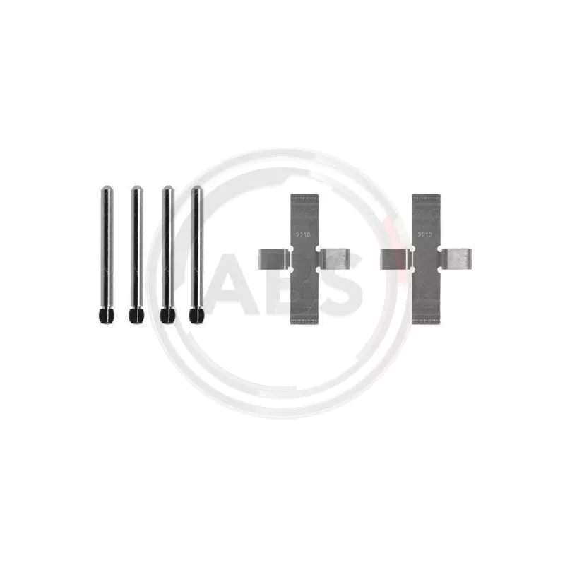 Kit d'accessoires, plaquette de frein à disque A.B.S. 0902Q