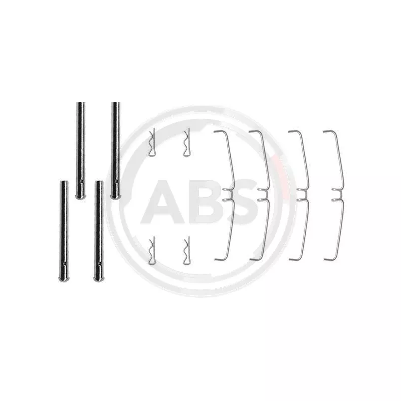 Kit d'accessoires, plaquette de frein à disque A.B.S. 0907Q