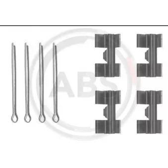 Kit d'accessoires, plaquette de frein à disque A.B.S. 0969Q