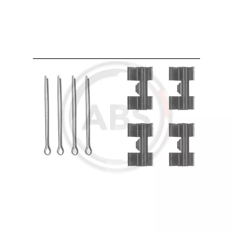 Kit d'accessoires, plaquette de frein à disque A.B.S. 0969Q