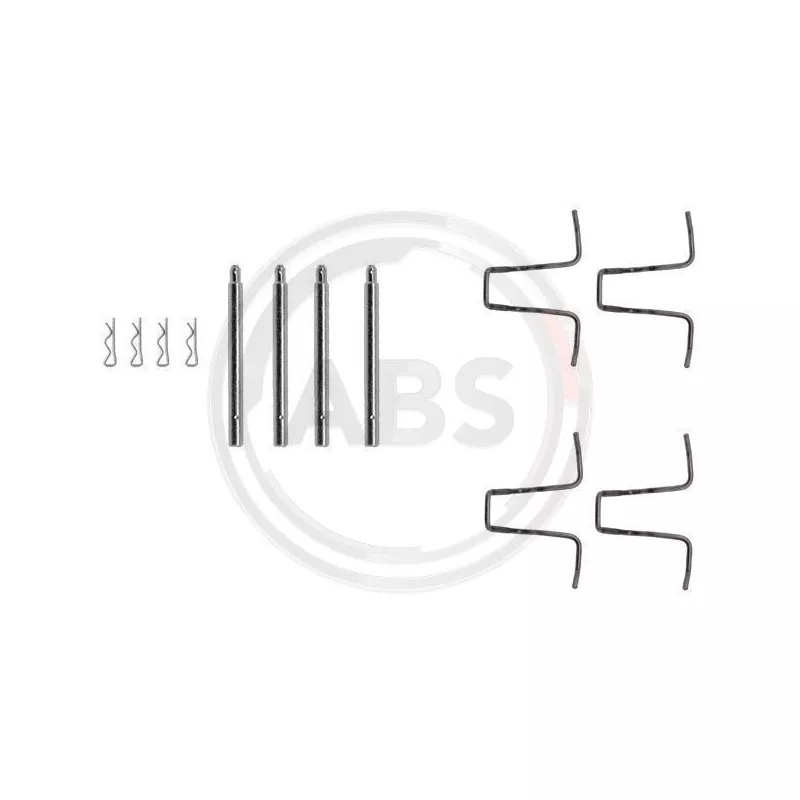 Kit d'accessoires, plaquette de frein à disque A.B.S. 0976Q