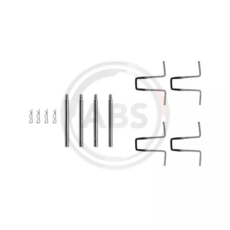 Kit d'accessoires, plaquette de frein à disque A.B.S. 0977Q