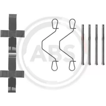 Kit d'accessoires, plaquette de frein à disque A.B.S. 0991Q