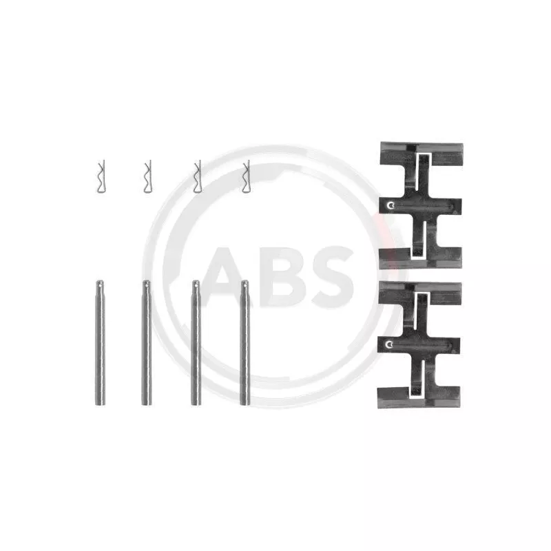 Kit d'accessoires, plaquette de frein à disque A.B.S. 1045Q