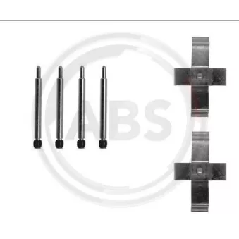 Kit d'accessoires, plaquette de frein à disque A.B.S. 1114Q