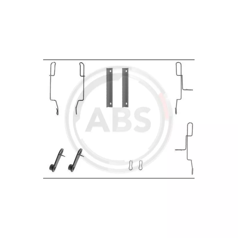 Kit d'accessoires, plaquette de frein à disque A.B.S. 1188Q