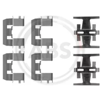 Kit d'accessoires, plaquette de frein à disque A.B.S. 1208Q