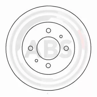 Jeu de 2 disques de frein avant A.B.S. 15034