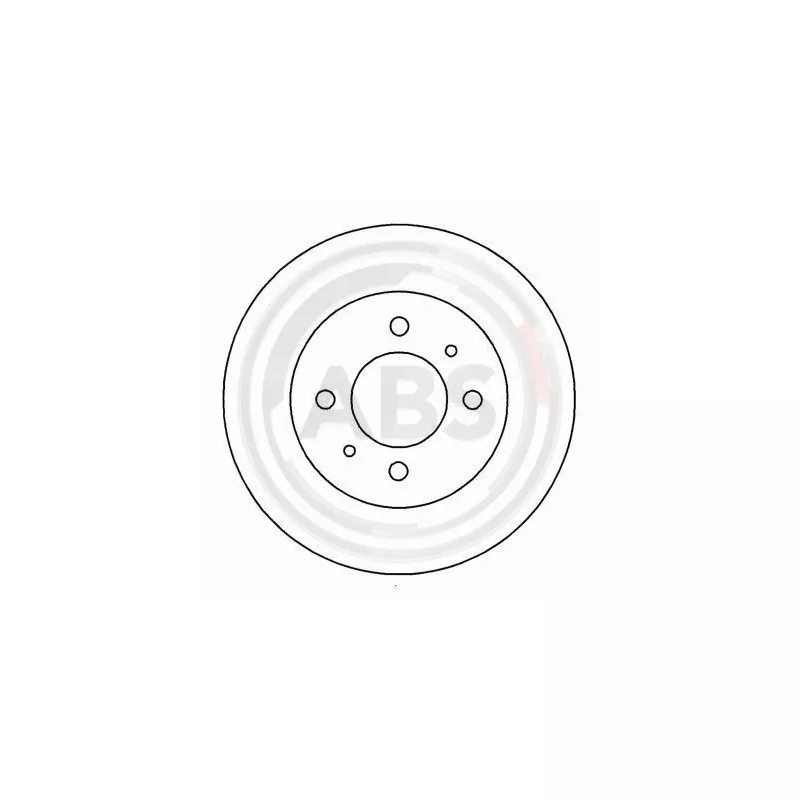 Jeu de 2 disques de frein avant A.B.S. 15034