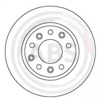 Jeu de 2 disques de frein arrière A.B.S. 15118