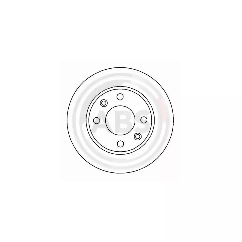 Jeu de 2 disques de frein avant A.B.S. 15318