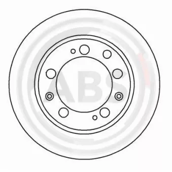 Jeu de 2 disques de frein arrière A.B.S.
