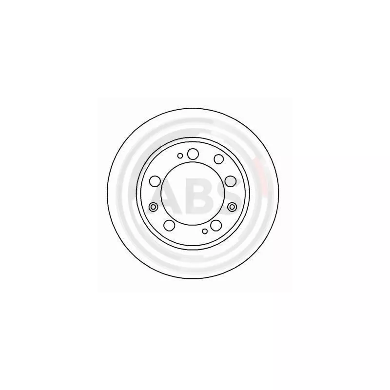 Jeu de 2 disques de frein arrière A.B.S. 15886