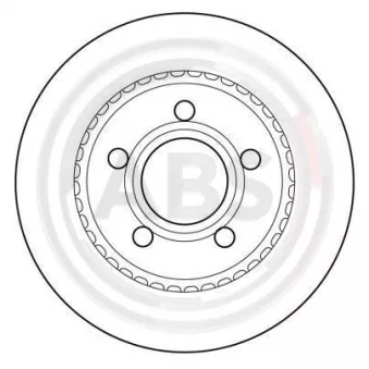 Jeu de 2 disques de frein arrière A.B.S. 15937