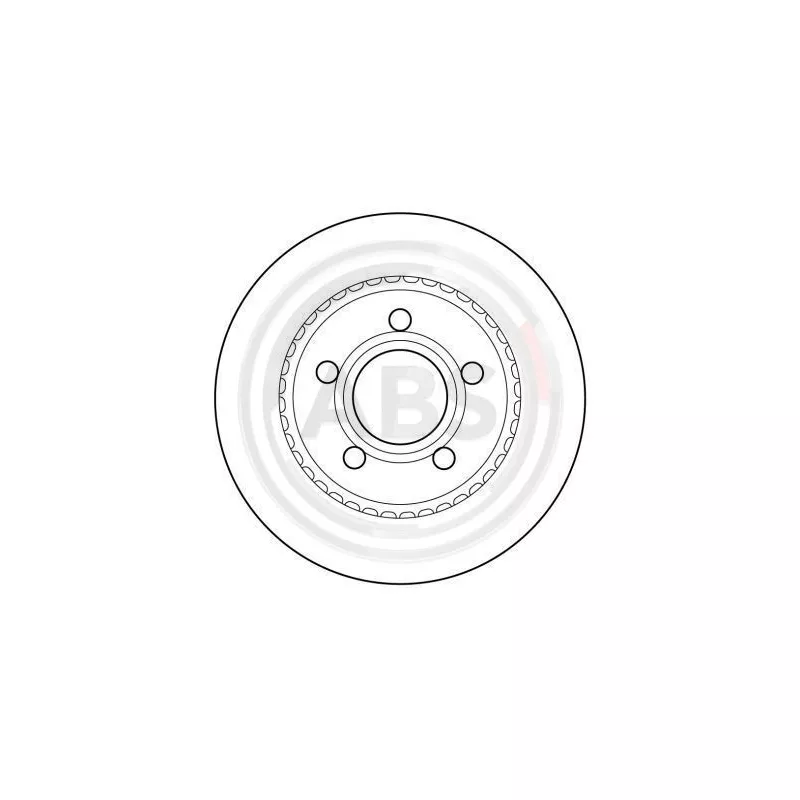 Jeu de 2 disques de frein arrière A.B.S. 15937
