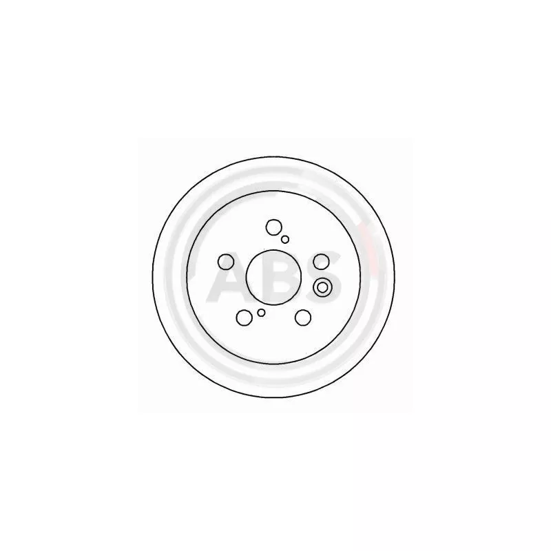 Jeu de 2 disques de frein arrière A.B.S. 15990