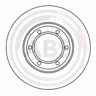 Jeu de 2 disques de frein avant A.B.S. 15998