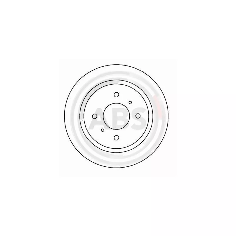 Jeu de 2 disques de frein arrière A.B.S. 16018