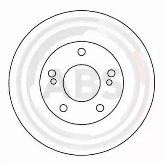 Jeu de 2 disques de frein avant A.B.S. 16040