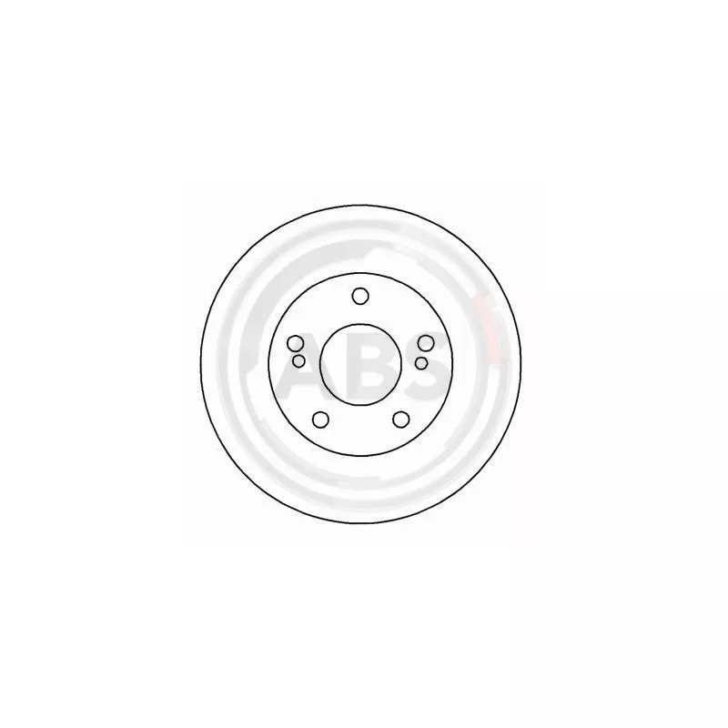Jeu de 2 disques de frein avant A.B.S. 16040