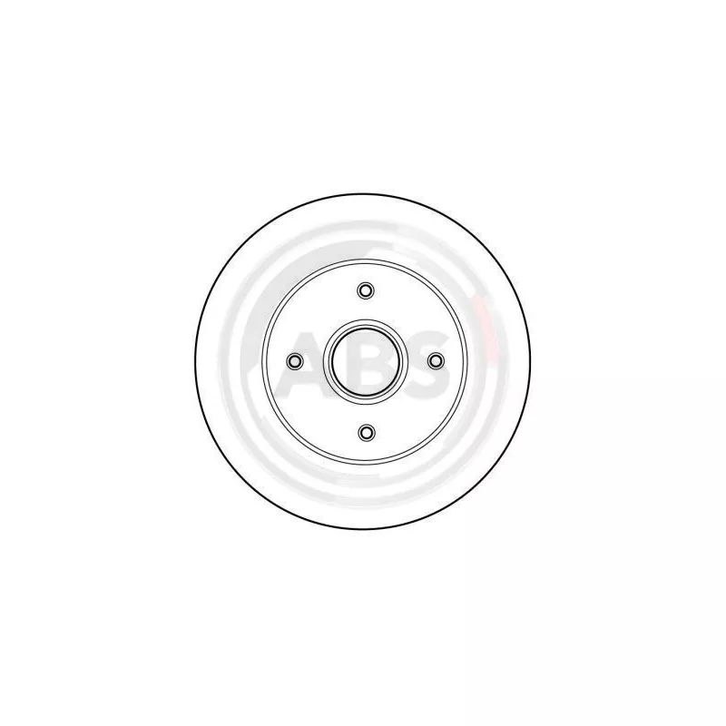 Jeu de 2 disques de frein arrière A.B.S. 16058