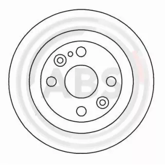 Jeu de 2 disques de frein arrière A.B.S. 16088